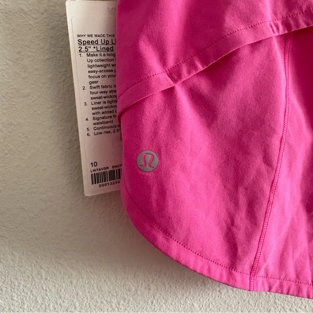 NWT Lululemon Speed Up Low-Rise Short 2.5